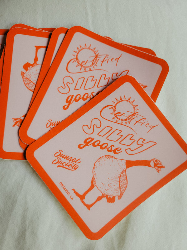Pink Certified Silly Goose | Vinyl Sticker