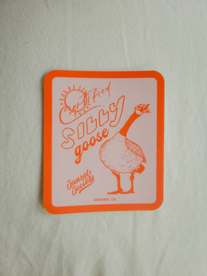 Pink Certified Silly Goose | Vinyl Sticker