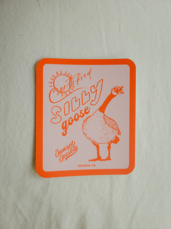 Pink Certified Silly Goose | Vinyl Sticker