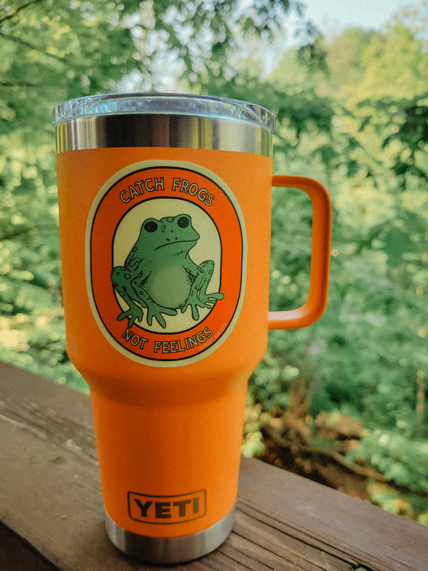 Catch Frogs Not Feelings | Vinyl Sticker