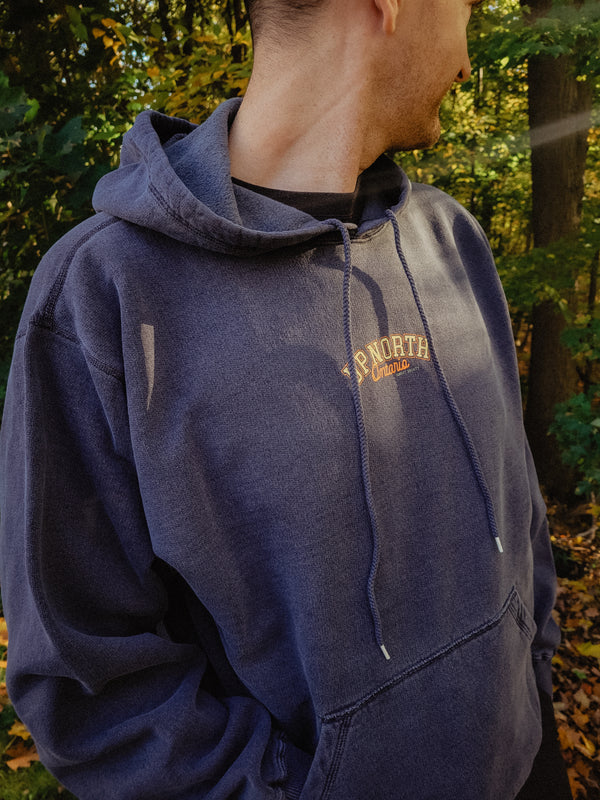 Up North Ontario  Hoodie - Dark Sky Preserve Navy S