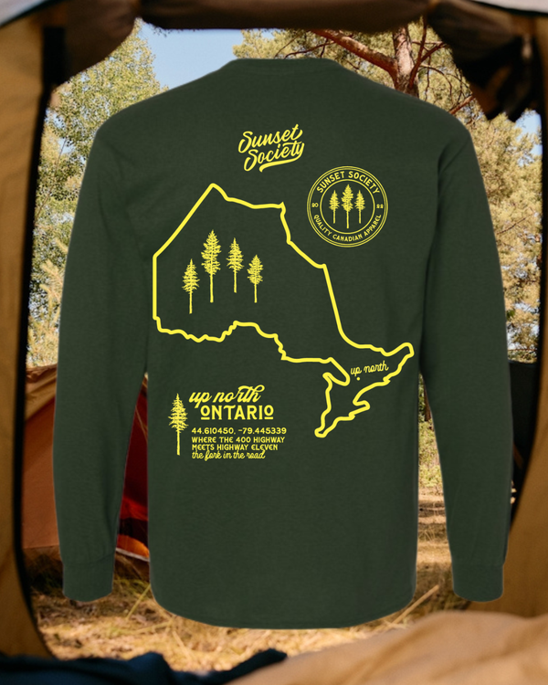 Up North Ontario Long Sleeve Tee - Sublime Pine