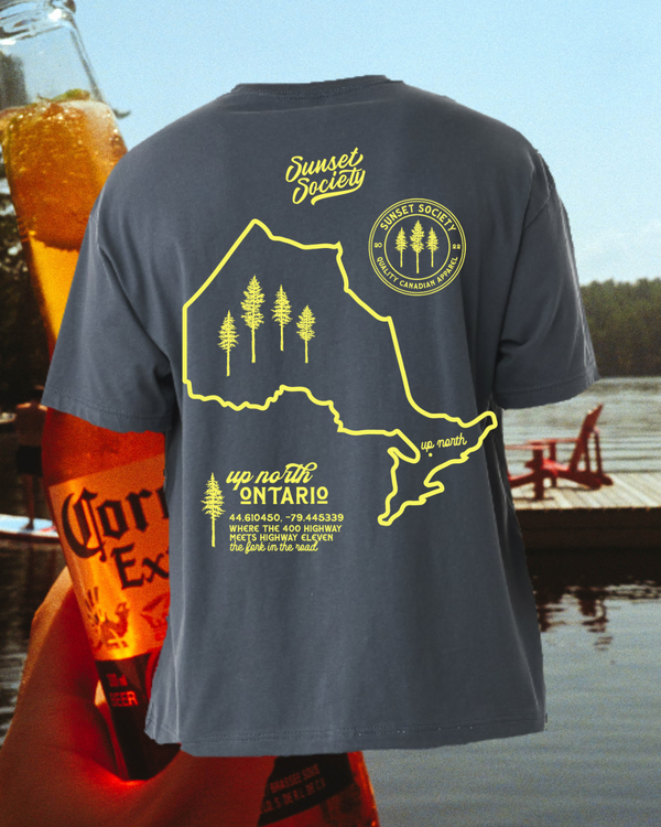 Up North Ontario Tee - Dark Sky Preserve Navy