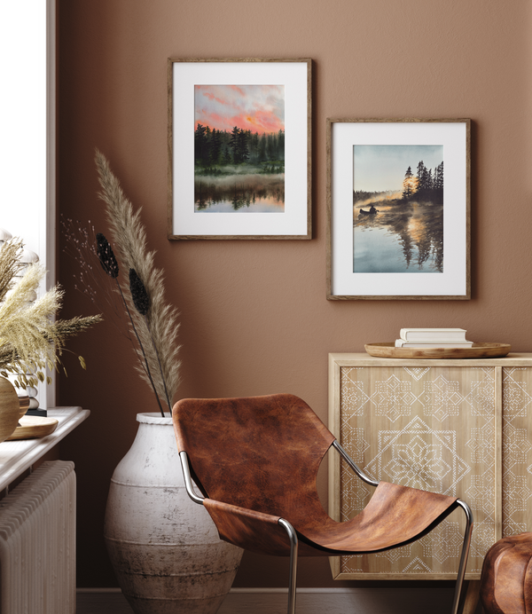 Rockwood Morning Dew Ontario Lake | Watercolor Art Print