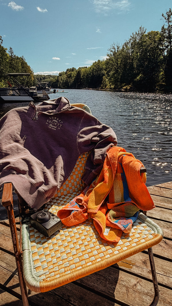 Sunset Society 1/4 Zip Sweatshirt | Back Before Dusk