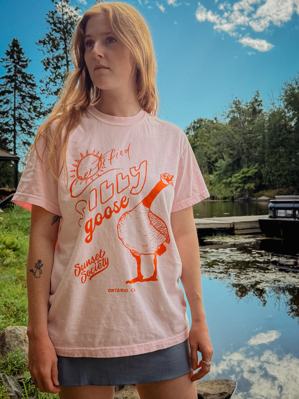 Certified Silly Goose Tee - Pink