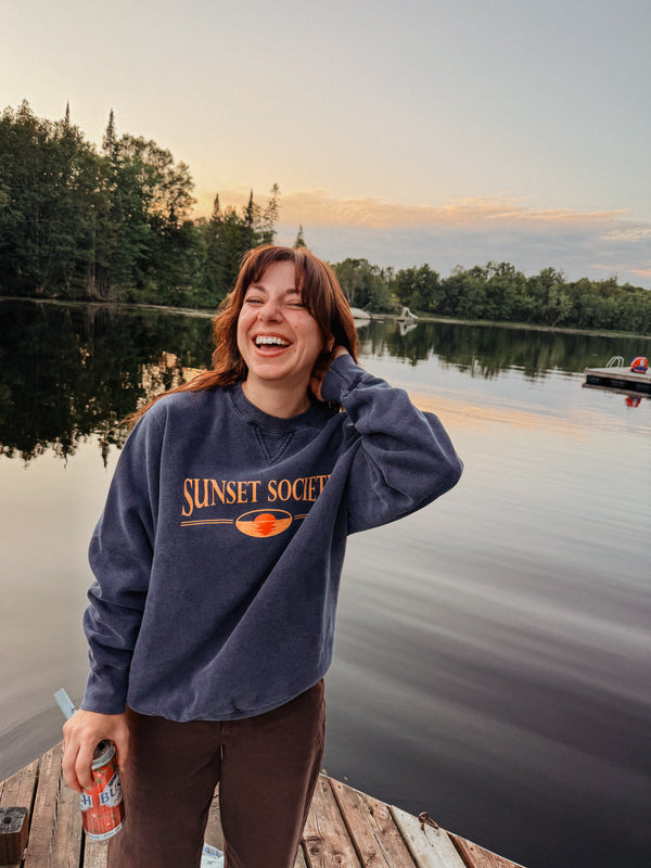 Sunset Society Crewneck - Dark Sky Preserve